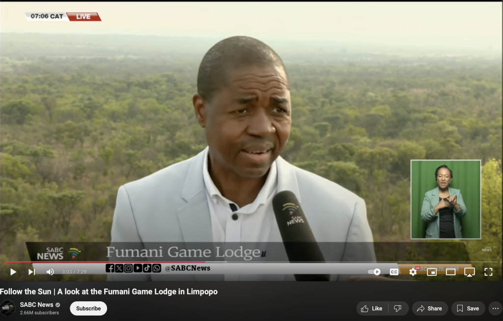 Watch – Follow the Sun | A look at the Fumani Game Lodge in Limpopo